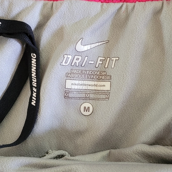 Nike Womens Dri-Fit Running Athletic Shorts Black Pink Size: Medium. - Picture 6 of 9